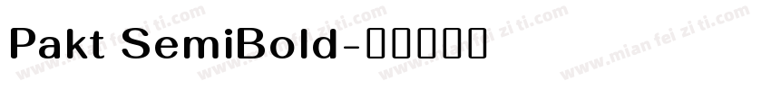 Pakt SemiBold字体转换